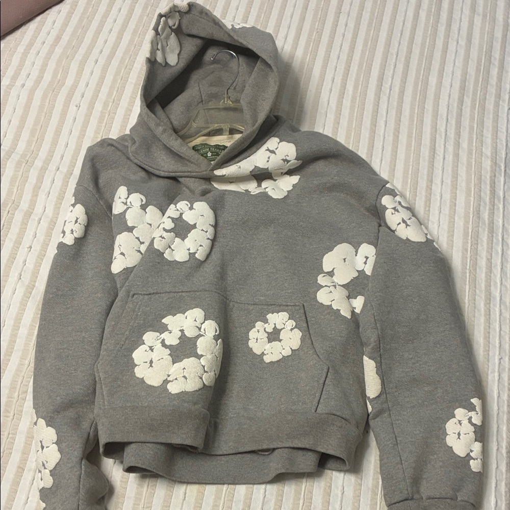 Gray Denim Tears Hoodie Size-Medium